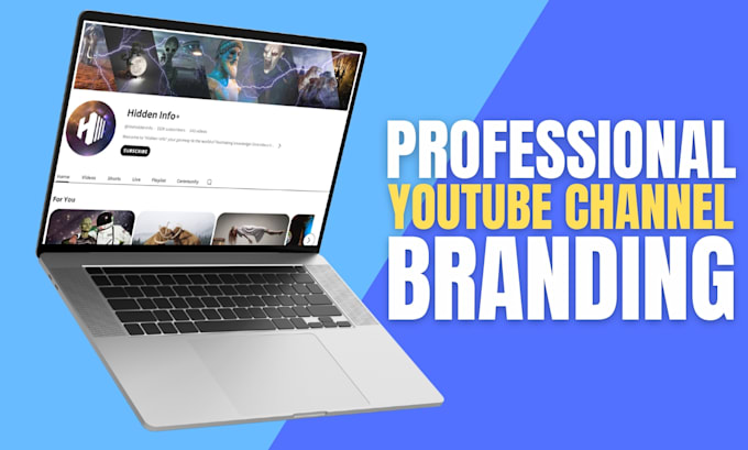 design professional youtube channel branding pack