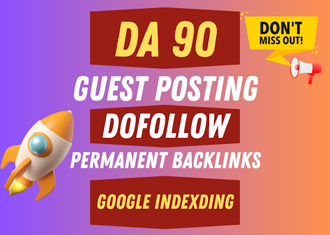 do guest posts on da 90 general blogs