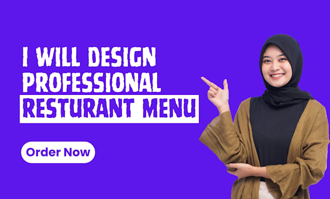 design professional restaurant menu