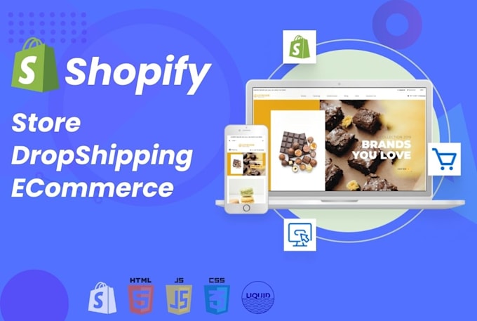 do shopify store design or shopify dropshipping store or shopify developer