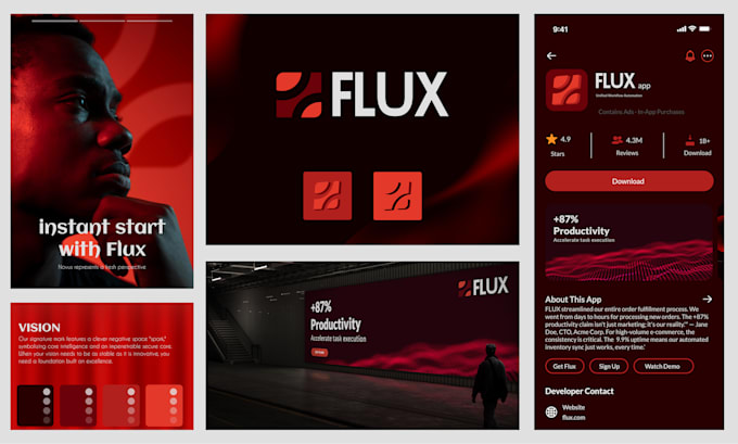 create a complete brand identity and brand style guide