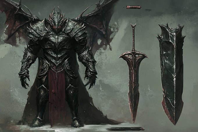 create a fantastic character and stuff by drawing