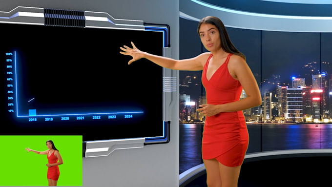 do green screen editing or blue screen editing perfectly