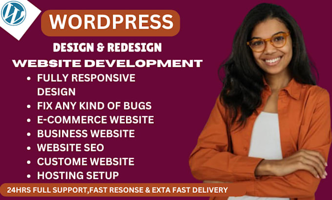 develop modern wordpress website design or redesign wordpress site