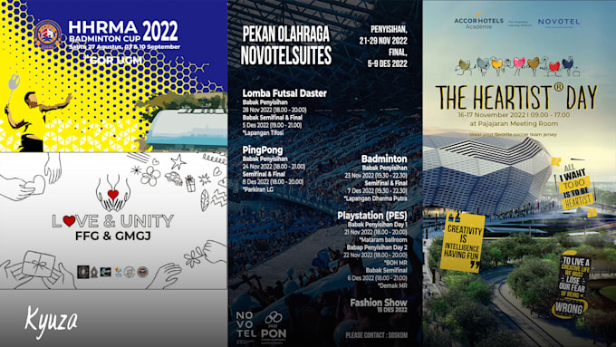 make poster, flyer, background stage for event