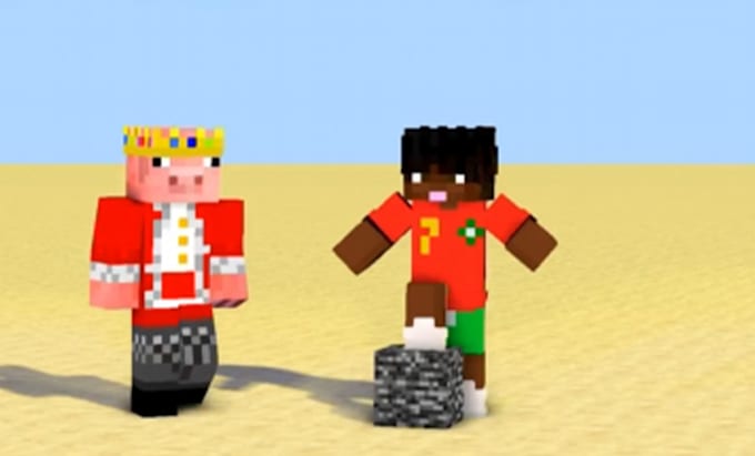 create minecraft 3d animation