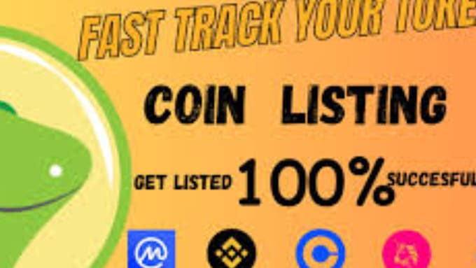 list token on top 30 trending listing platforms with high investors visibility