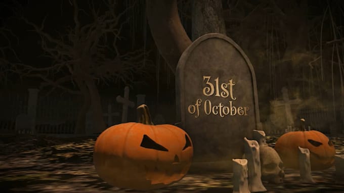make horror halloween party invitation video