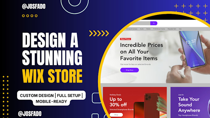 design wix store for your business