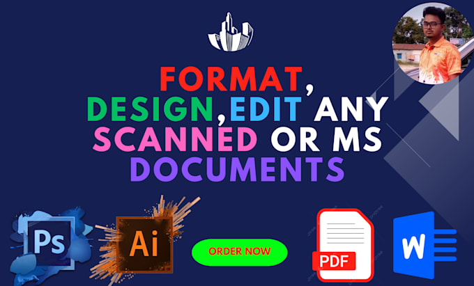 edit text, proofread, design and format document