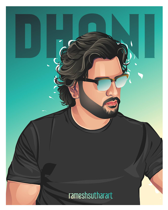 do personalized vector portrait art