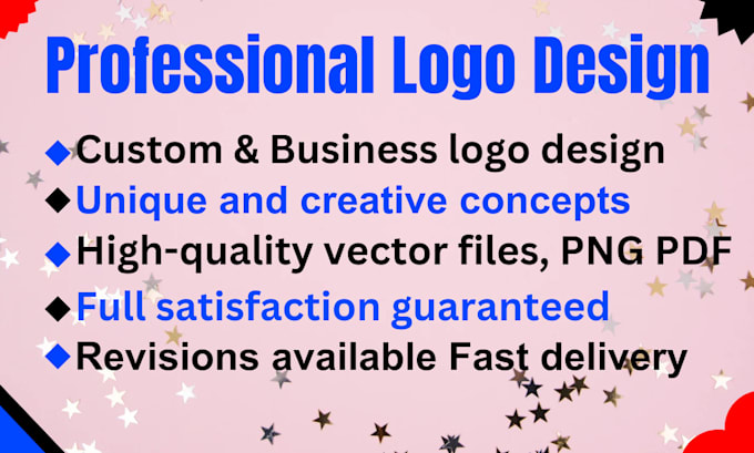 professional logo design create a custom for your b l m brand