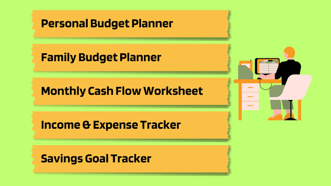 design a custom personal finance template or budget planner in excel