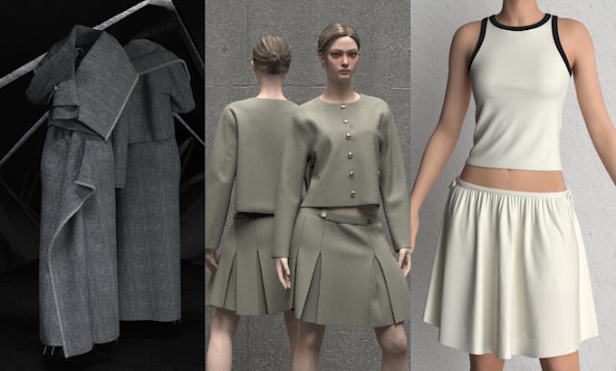 Design custom 3d garments and fashion apparel in clo3d by M_rafsan | Fiverr