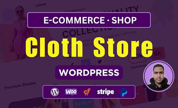 create professional clothing store fashion website wordpress