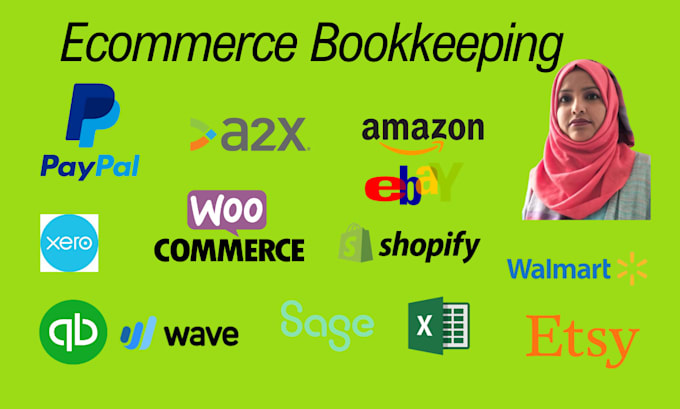 do ecommerce bookkeeping amazon shopify ebay etsy  woo commerce  quickbooks xero