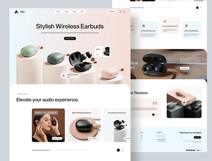 design shopify store landing page pagefly gempages pagetify shogun ecomposer