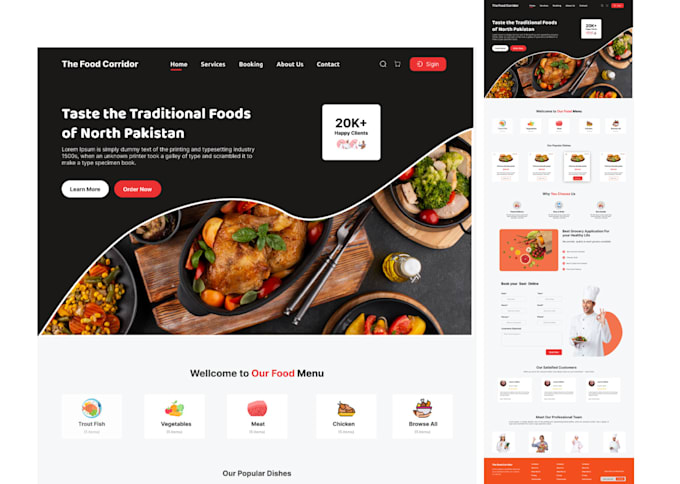create appealing figma website and saas landing page