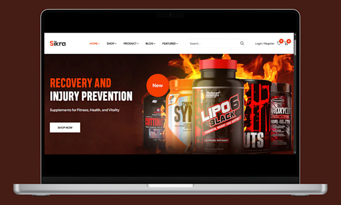 design nutraceutical website nootropic store nutraceutical shopify store