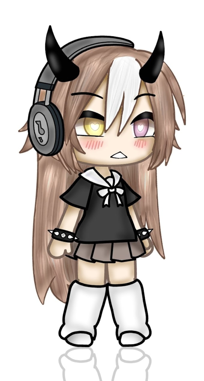 make simple gacha life characters editing