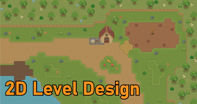 design a 2d game level in unity, godot, or unreal