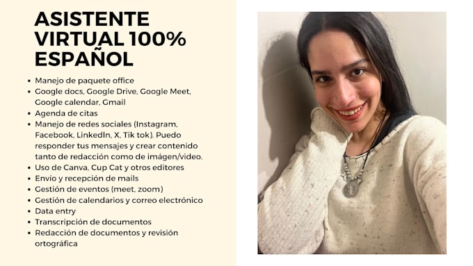 be your virtual assistant in spanish