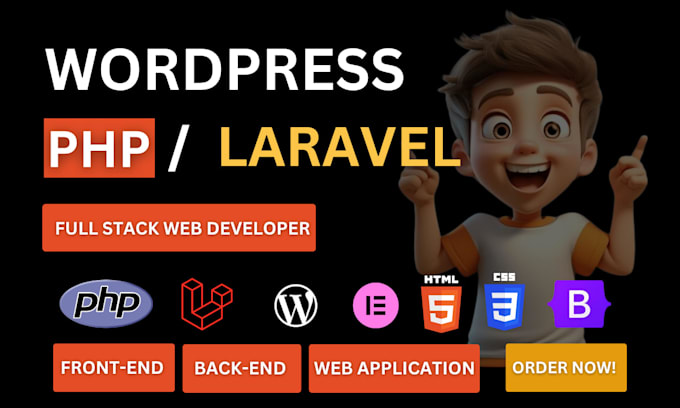 do website development as full stack web developer, front end, backend developer
