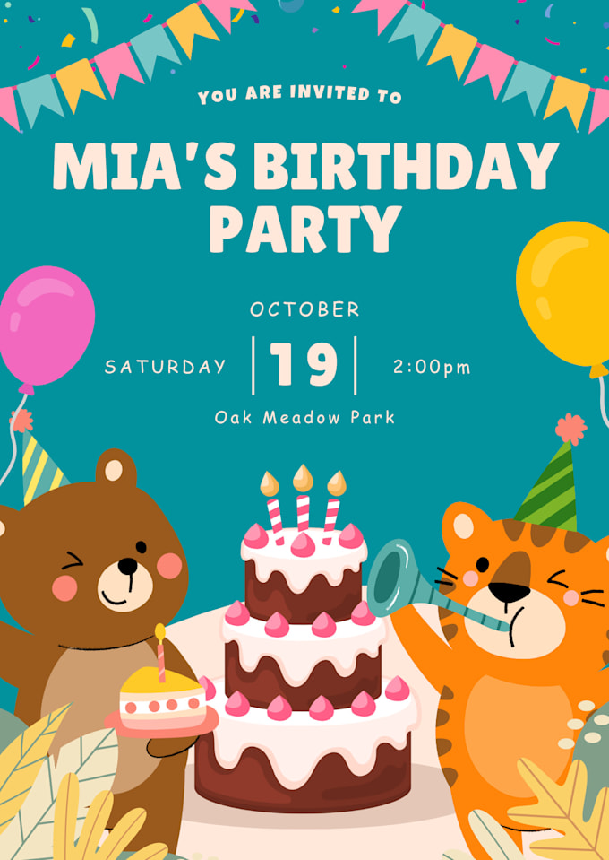 create a custom graphic for your digital invitation