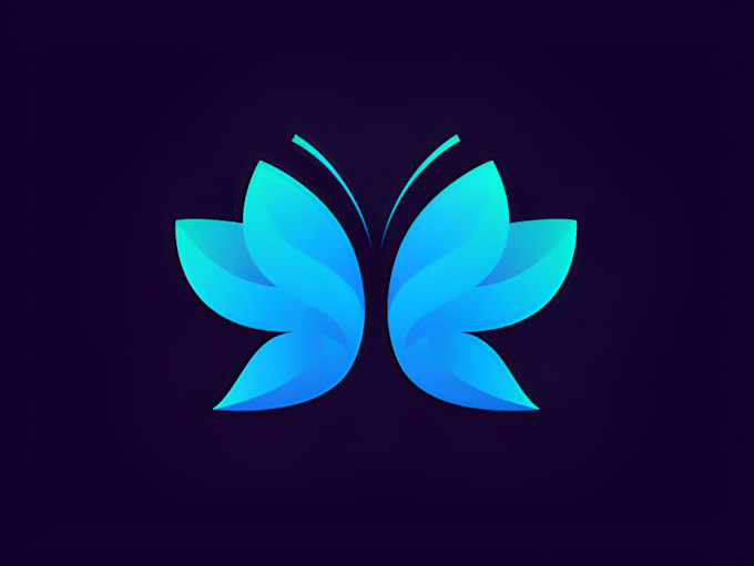 make unique, modern and creative butterfly logo design