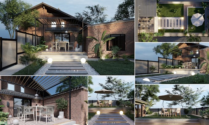 do 2d,3d site plan, garden, backyard, landscape design