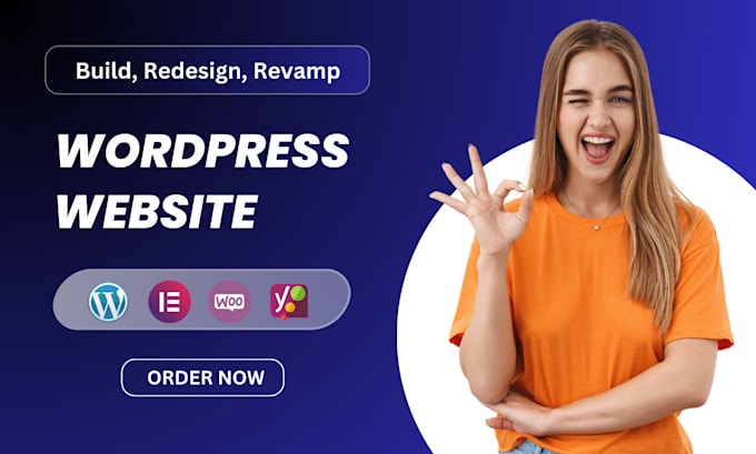 build, rebuild, redesign wordpress website design or wordpress elementor website