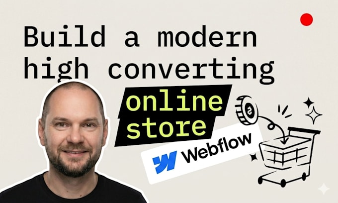 build a custom webflow ecommerce website