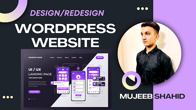 develop wordpress website design with responsive web design