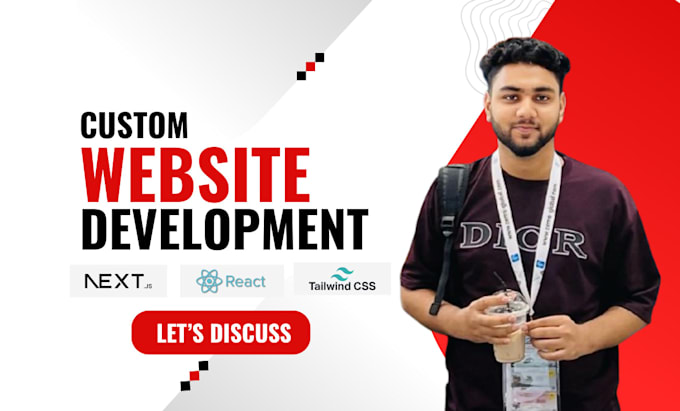 do custom website development,  full stack development react next js