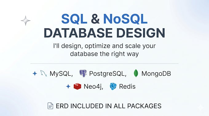 design and optimize your sql or nosql database