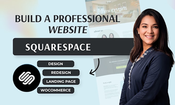 design, redesign and develop squarespace website