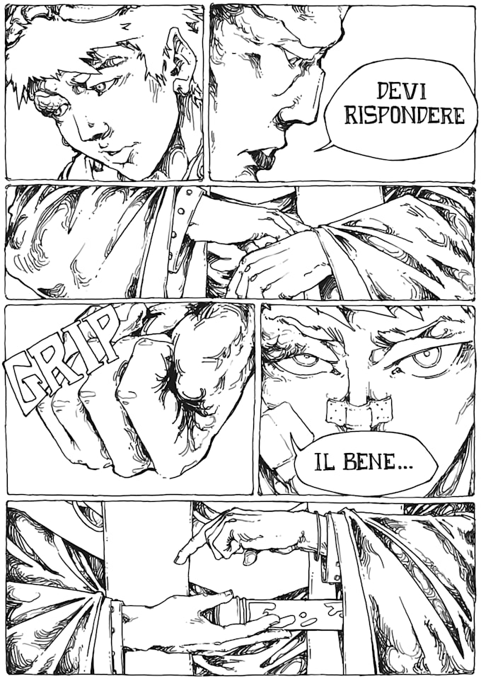 draw a manga or comic page