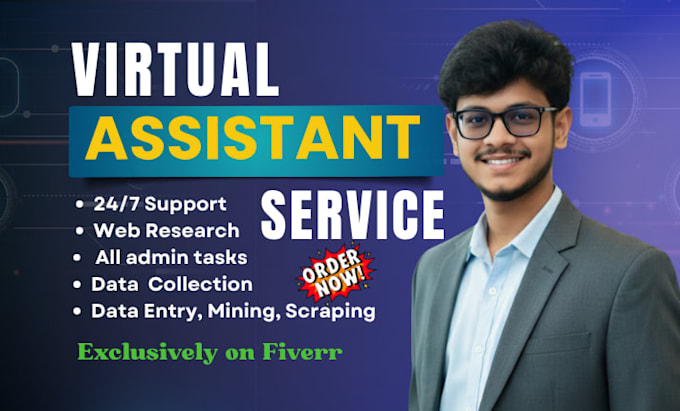 be your virtual assistant social media web research tasks