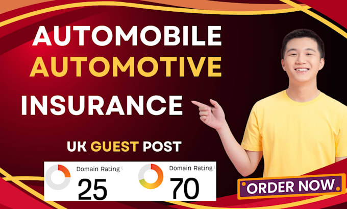 publish automobile automotive insurance article with UK guest post backlink