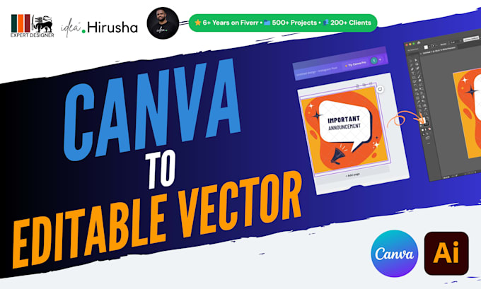 convert canva files to illustrator ai, eps, PDF