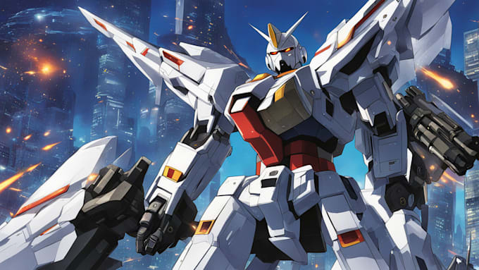 do mecha robot gundam illustrations
