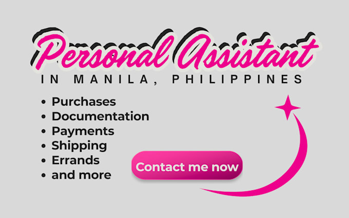 be your personal assistant in manila philippines