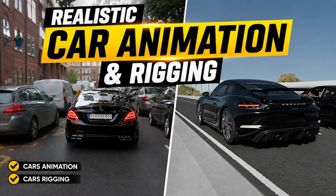 create realistic 3d car animation and rigging in blender