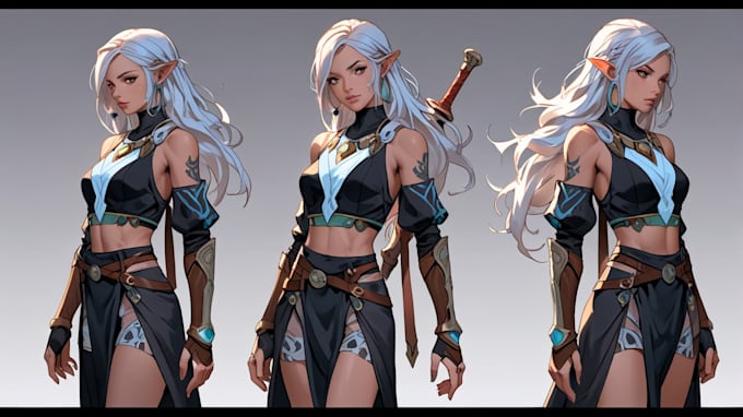 Create fantasy concept art and dnd characters design by Zeeshanrper ...