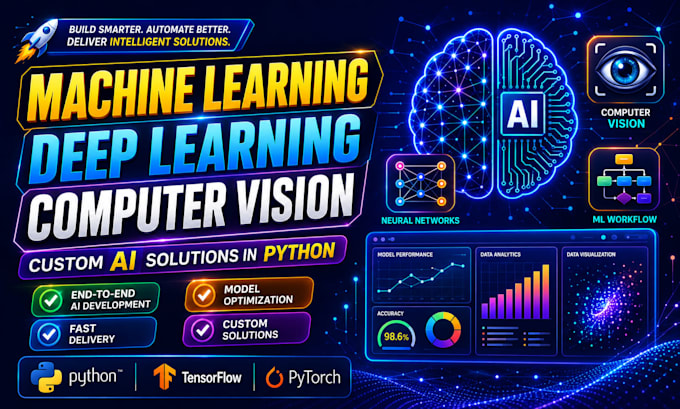 develop machine learning, deep learning and computer vision models in python