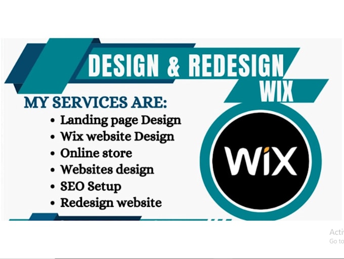 do wix website creation web page website design, landing page design, redesign