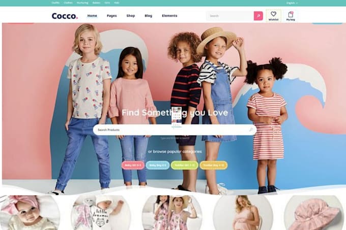 design baby clothing shopify store kids clothing baby store clothing website