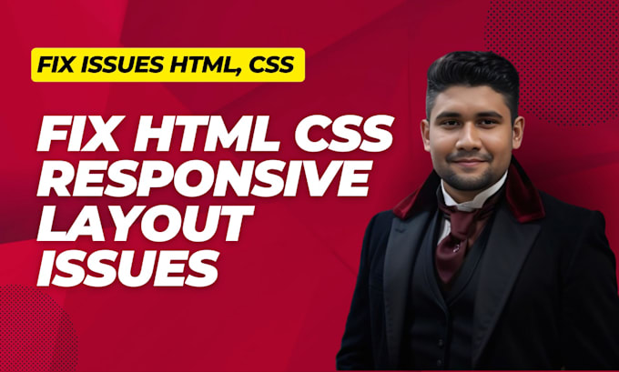 Fix html, css and responsive layout issues by Shahdat_salman | Fiverr
