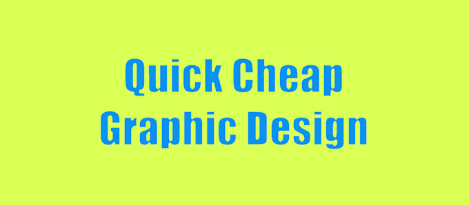 design simple, quick images