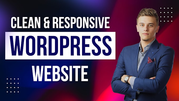 design clean and responsive wordpress website
